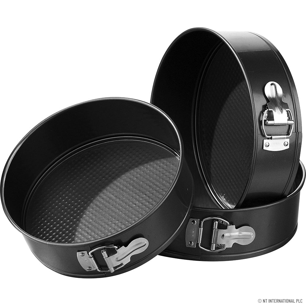 3 Piece Springform Baking Pan Set 24cm 26cm 28cm Shrink Wrapped