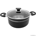 28cm Black Stockpot with Induction Base