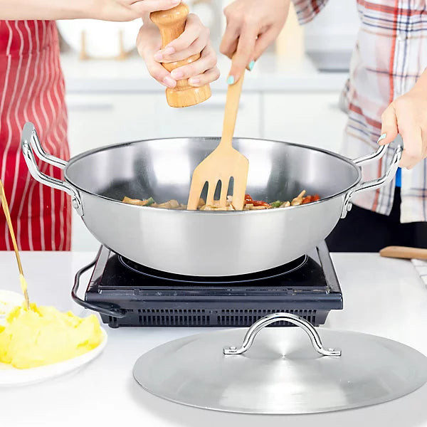 24cm WOK WITH LIDS