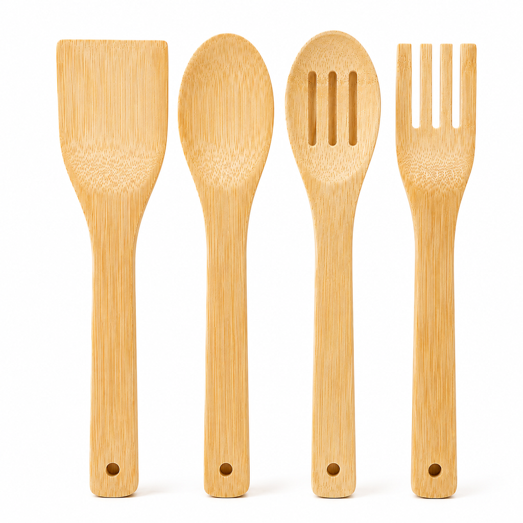 4PC Bamboo Kitchen Utensil Set