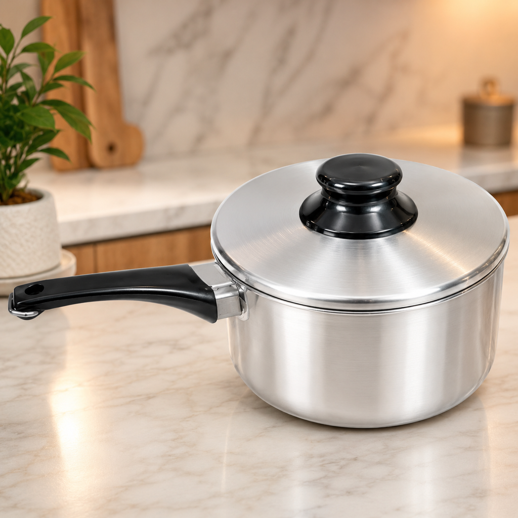 3-Piece Saucepan with Lid & Frying Basket