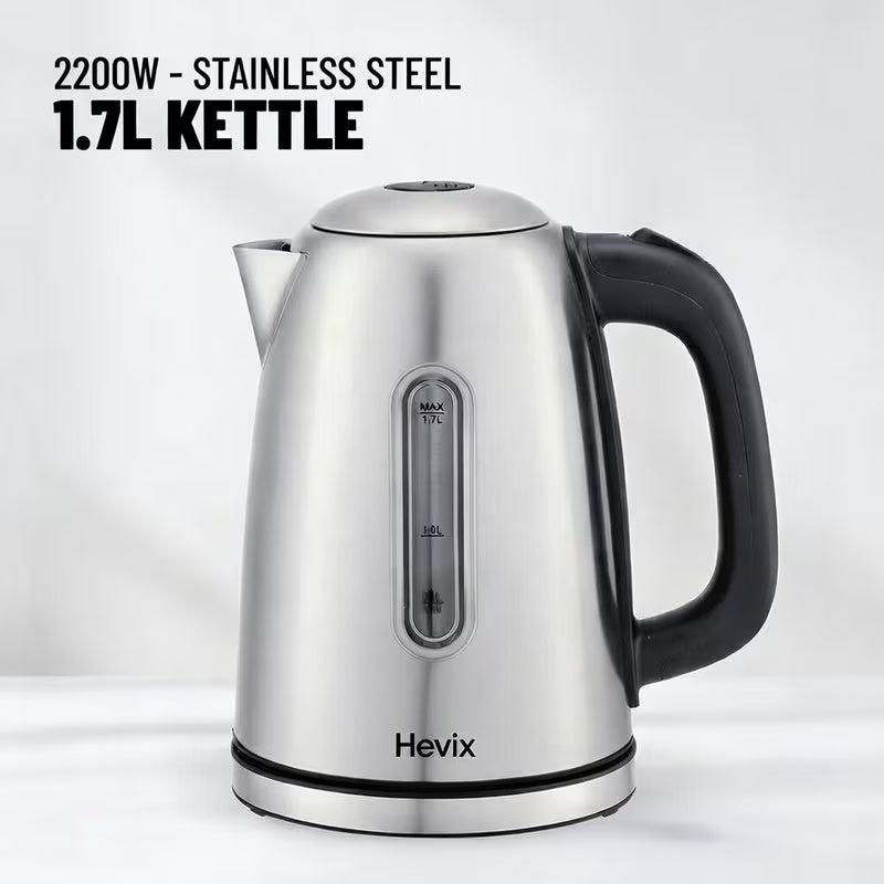 1.7L Stainless Steel Electric Kettle 2200W Fast Boiling