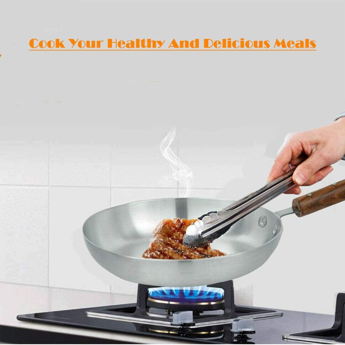 26cm Fry Pan with Wooden Handle for Everyday Cooking