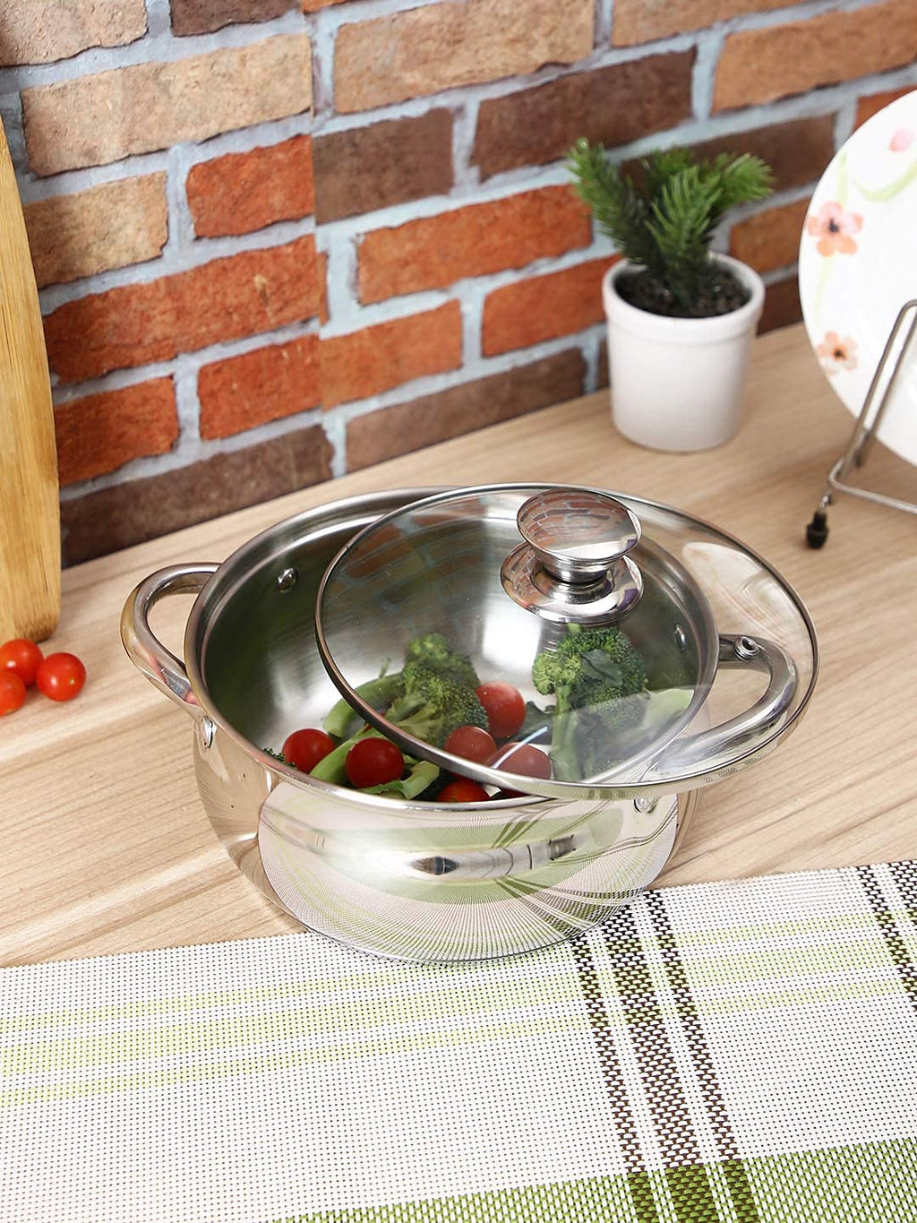 24cm Casserole with Glass Lid and Induction Base