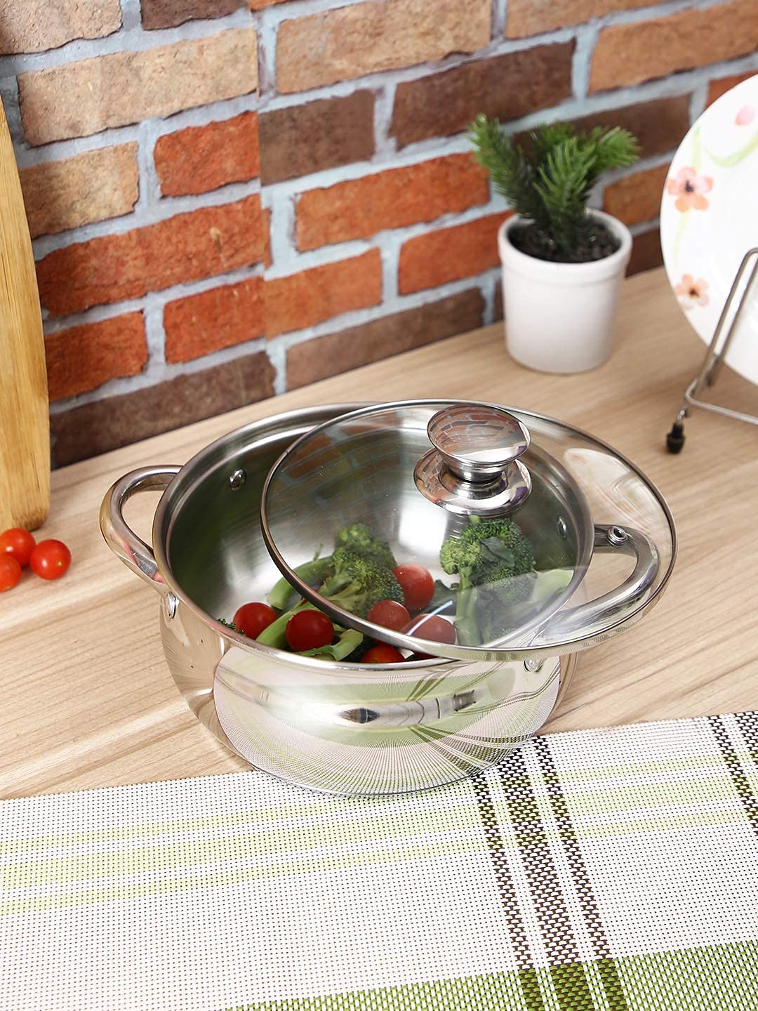 24cm Casserole with Glass Lid and Induction Base