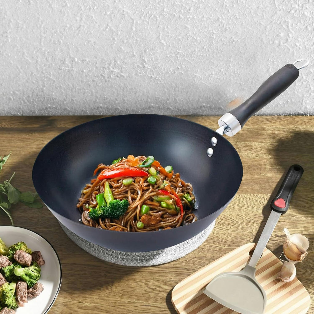 24cm Non-Stick Wok Pan with Black Bakelite Handle
