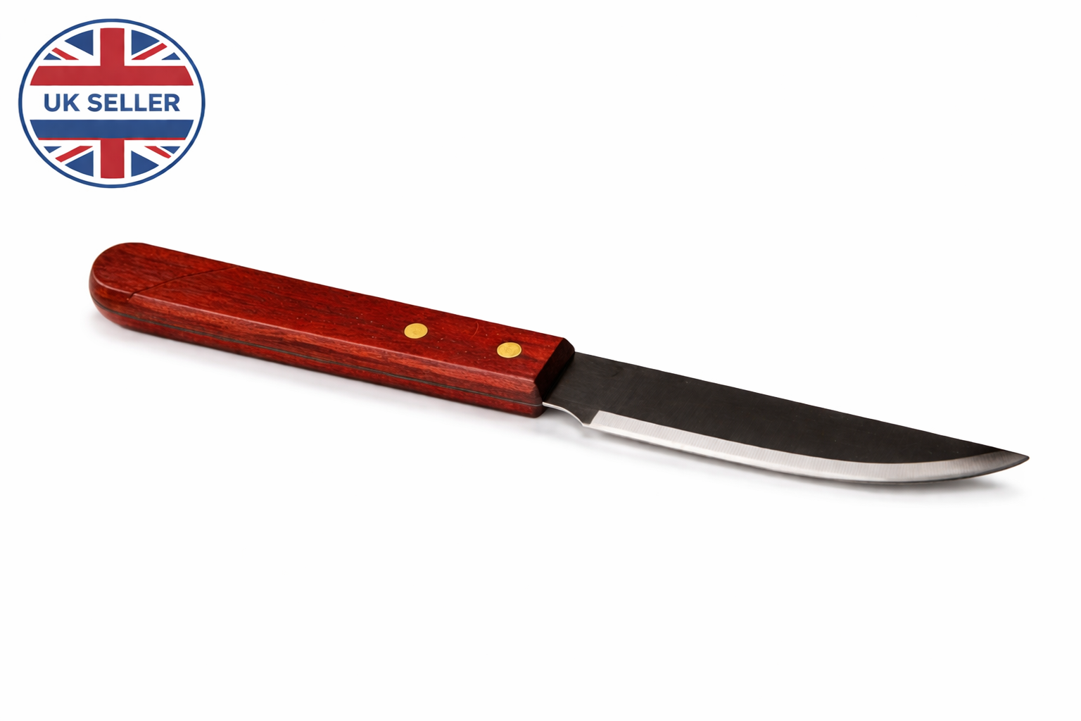 BBQ Knife – Stainless Steel Blade with Wooden Handle