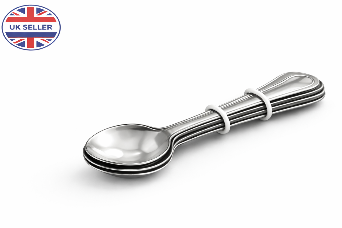 5 Piece Stainless Steel Tea Spoons Set – Everyday Cutlery Spoons for Tea Coffee Desserts & Kitchen Use
