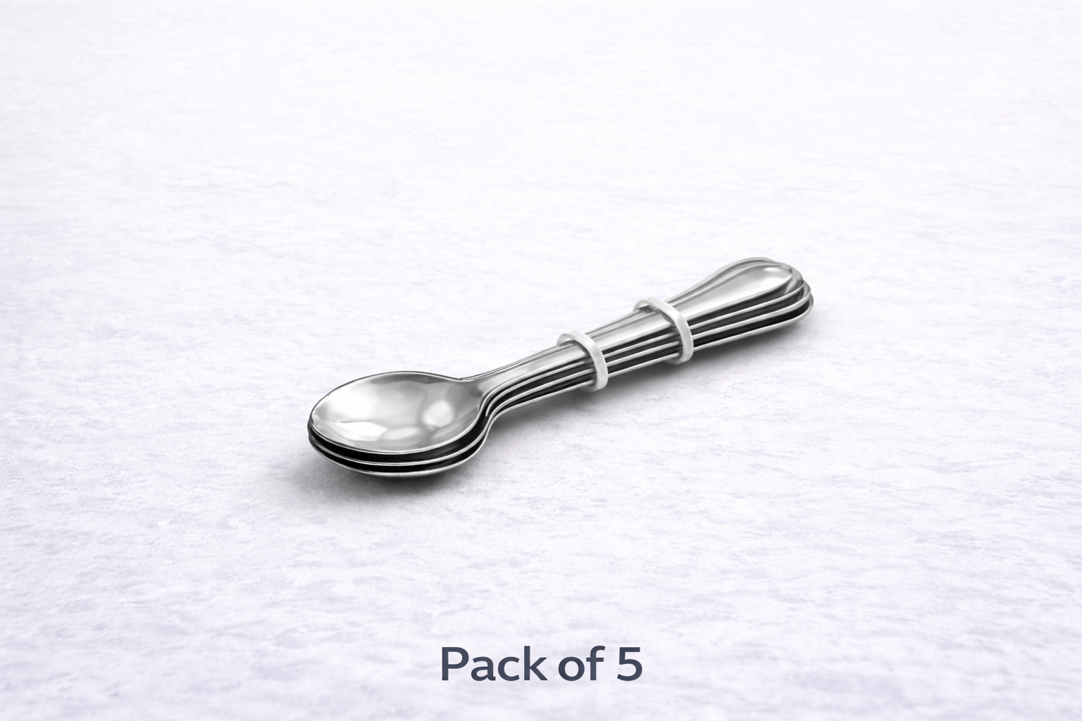 5 Piece Stainless Steel Tea Spoons Set – Everyday Cutlery Spoons for Tea Coffee Desserts & Kitchen Use