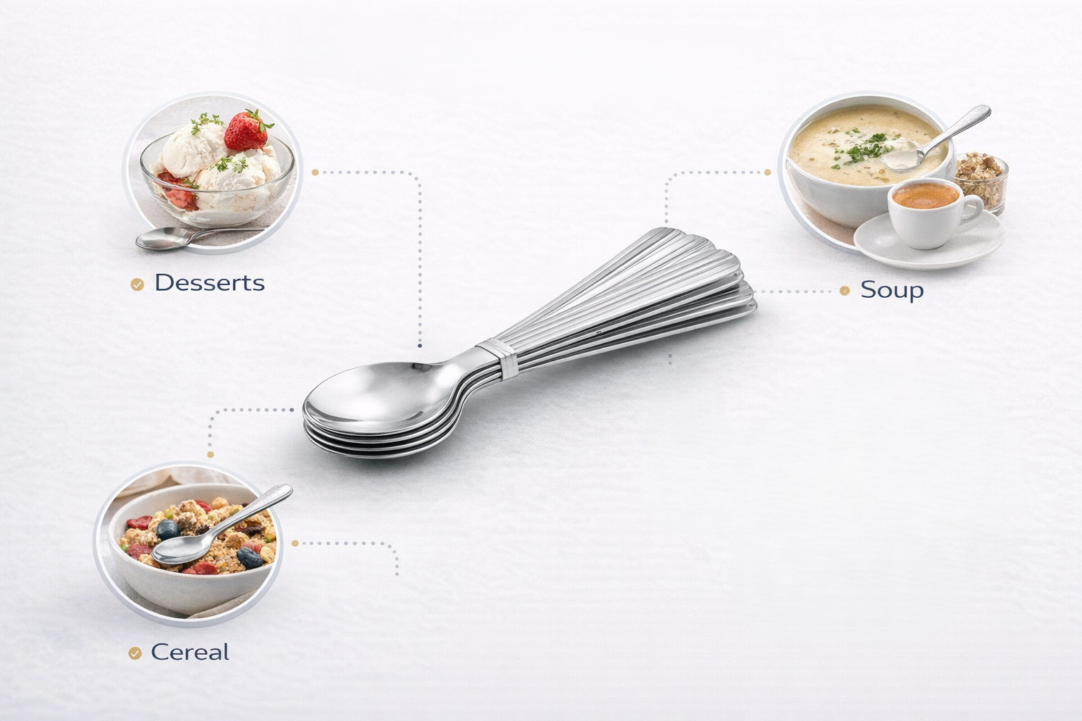 10 Stainless Steel Tea Spoons Set – Dishwasher Safe Everyday Cutlery Spoons for Tea Coffee & Desserts