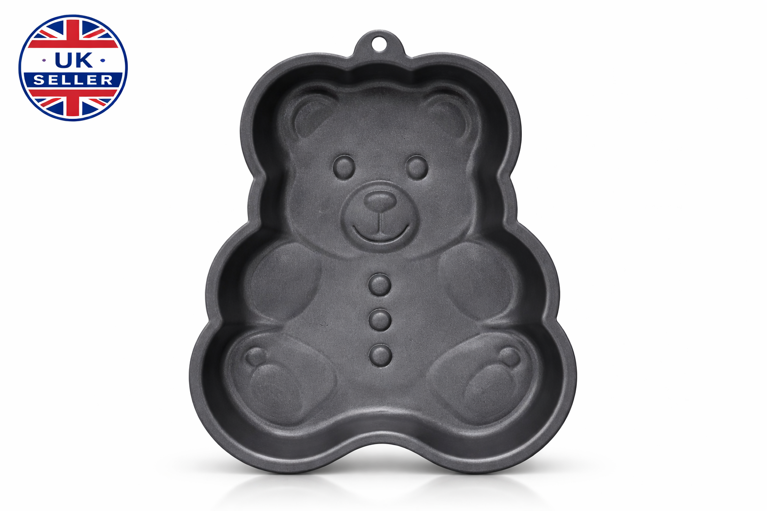 Non-Stick Gingerbread Bake Pan – Shaped Cake Baking Tin in Gingerbread Man Bear or Star Shape for Christmas and Occasion Baking