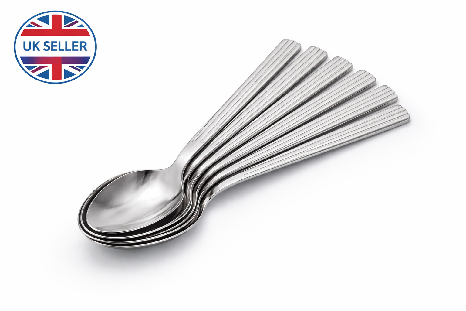 10 Stainless Steel Tea Spoons Set – Dishwasher Safe Everyday Cutlery Spoons for Tea Coffee & Desserts