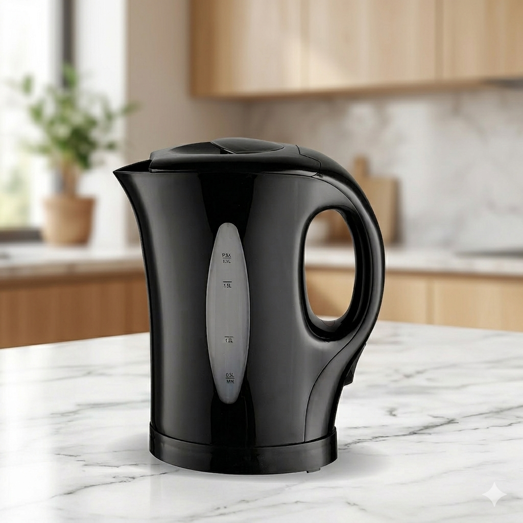 1.7L Electric Cordless Kettle 2200W Fast Boil Water Kettle with Auto Shut-Off, Washable Filter, LED Indicator, Hinged Lid, Ergonomic Handle for Home & Office Use