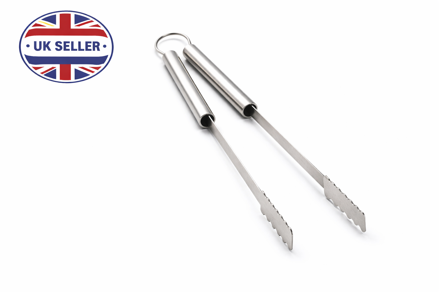 Stainless Steel BBQ Tong 44.5cm – Long-Reach Barbecue Tongs with Comfort Grip Handles