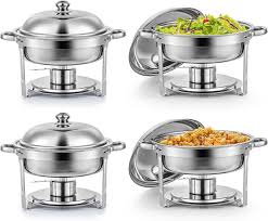 8.5L Round Chafing Dish with Stainless Steel Lid