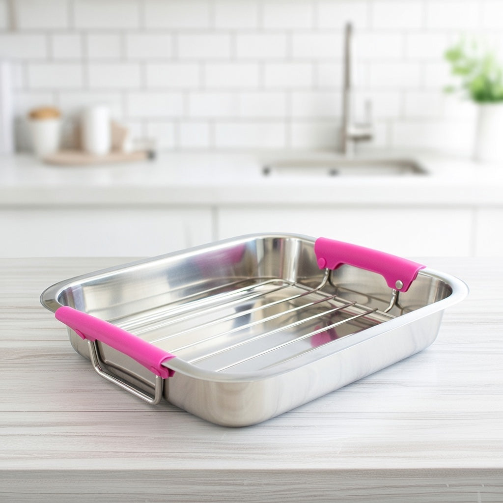 Stainless Steel Baking Tray 30cm – Oven Cooker Grill Pan