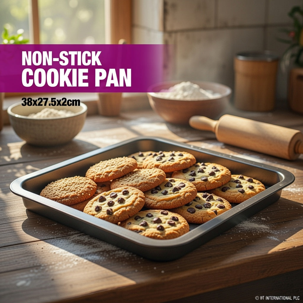38 x 27.5 x 2cm Non Stick Oblong Roaster Ideal for Oven Baking