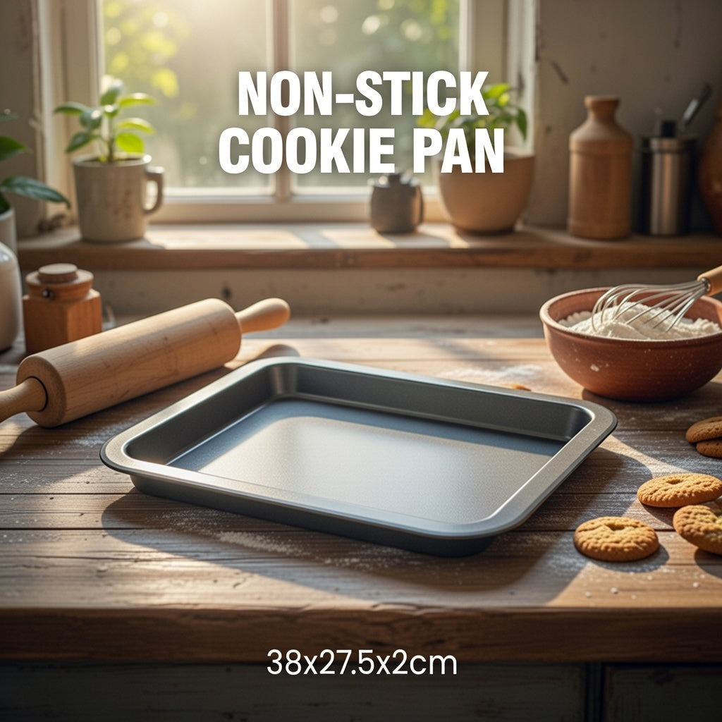 38 x 27.5 x 2cm Non Stick Oblong Roaster Ideal for Oven Baking