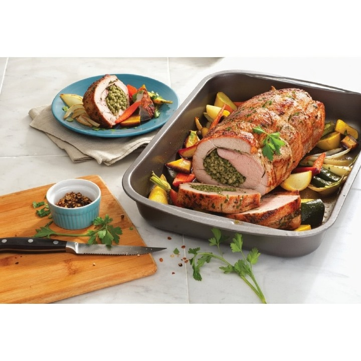 Non-Stick Roaster Tray 45 x 30.5 x 7cm for Oven Baking