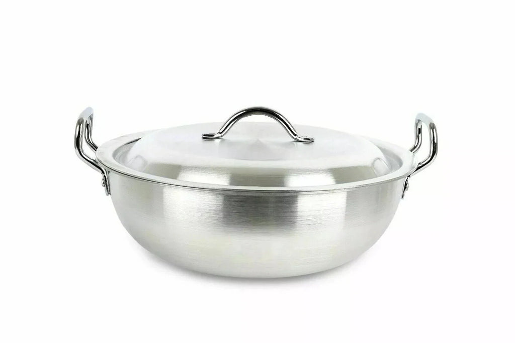 26cm Round Bottom Wok with Lid