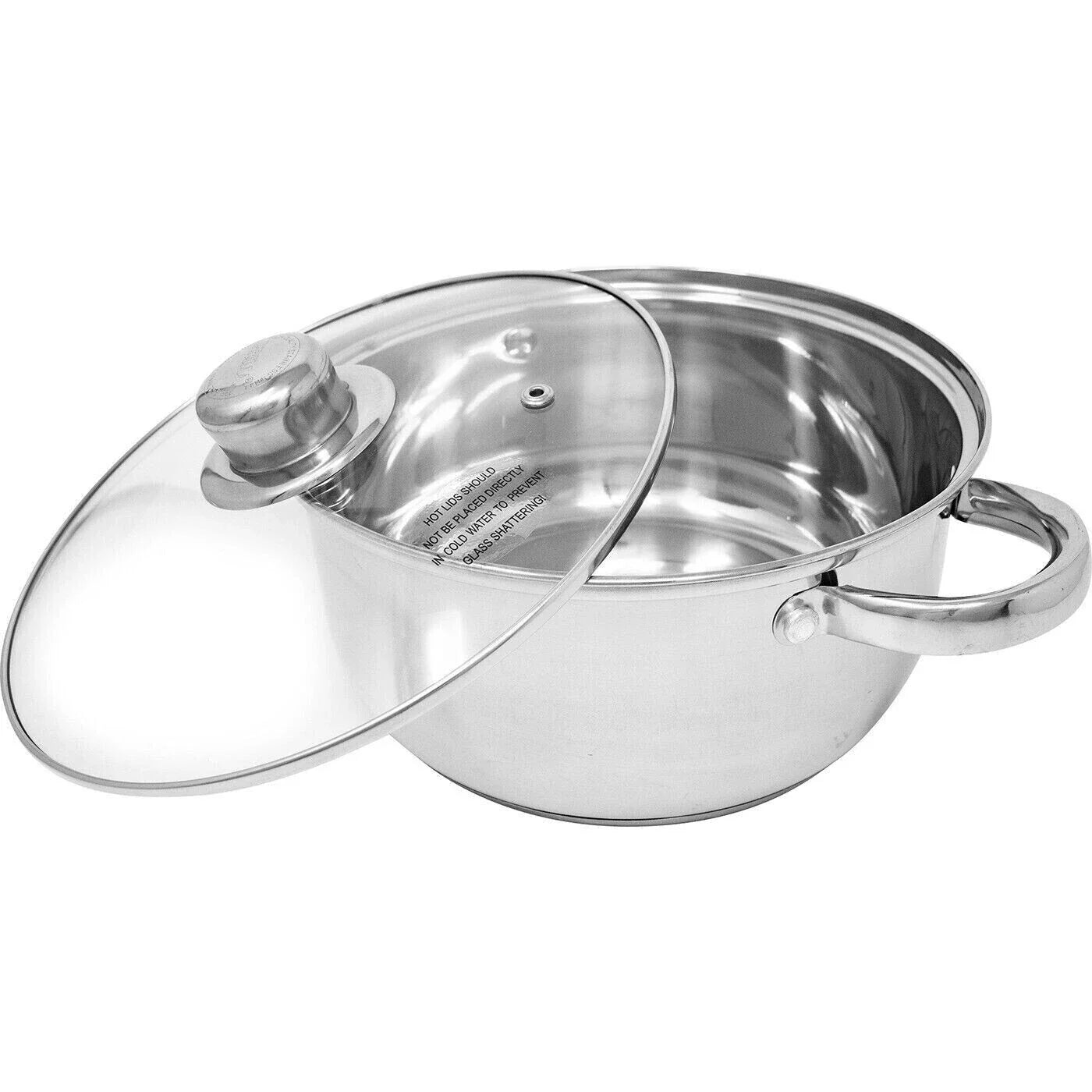 26cm Casserole with Glass Lid and Induction Base
