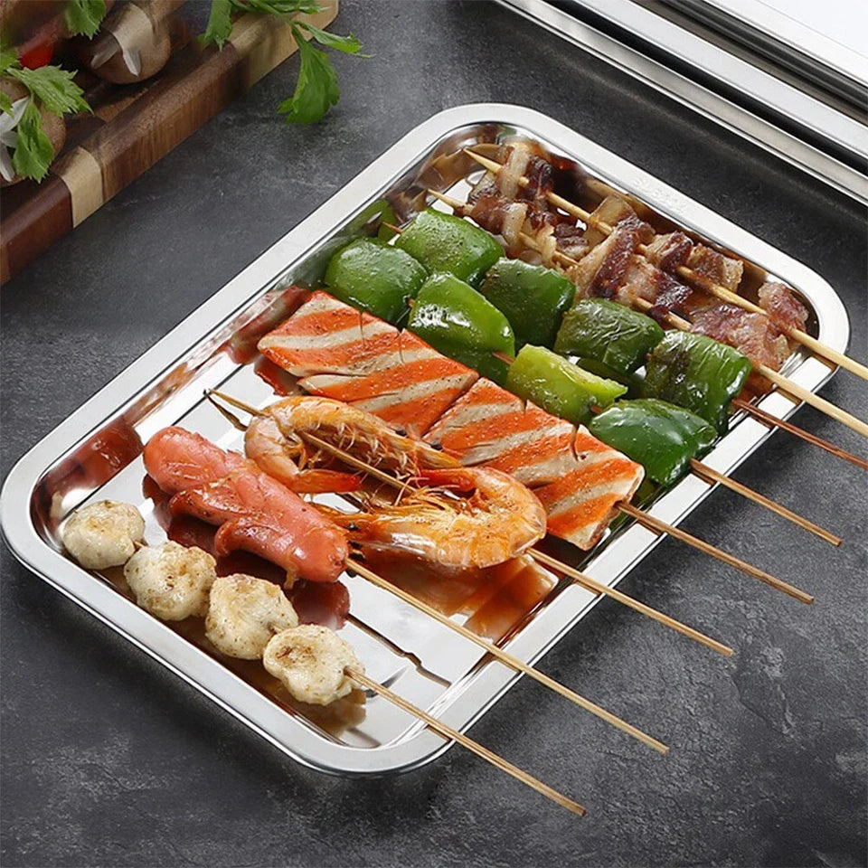 Stainless Steel Baking Tray 30cm – Oven Cooker Grill Pan