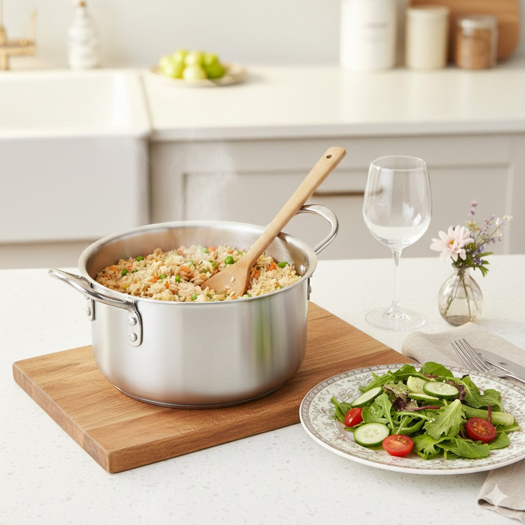 30cm Aluminium Casserole with Lid