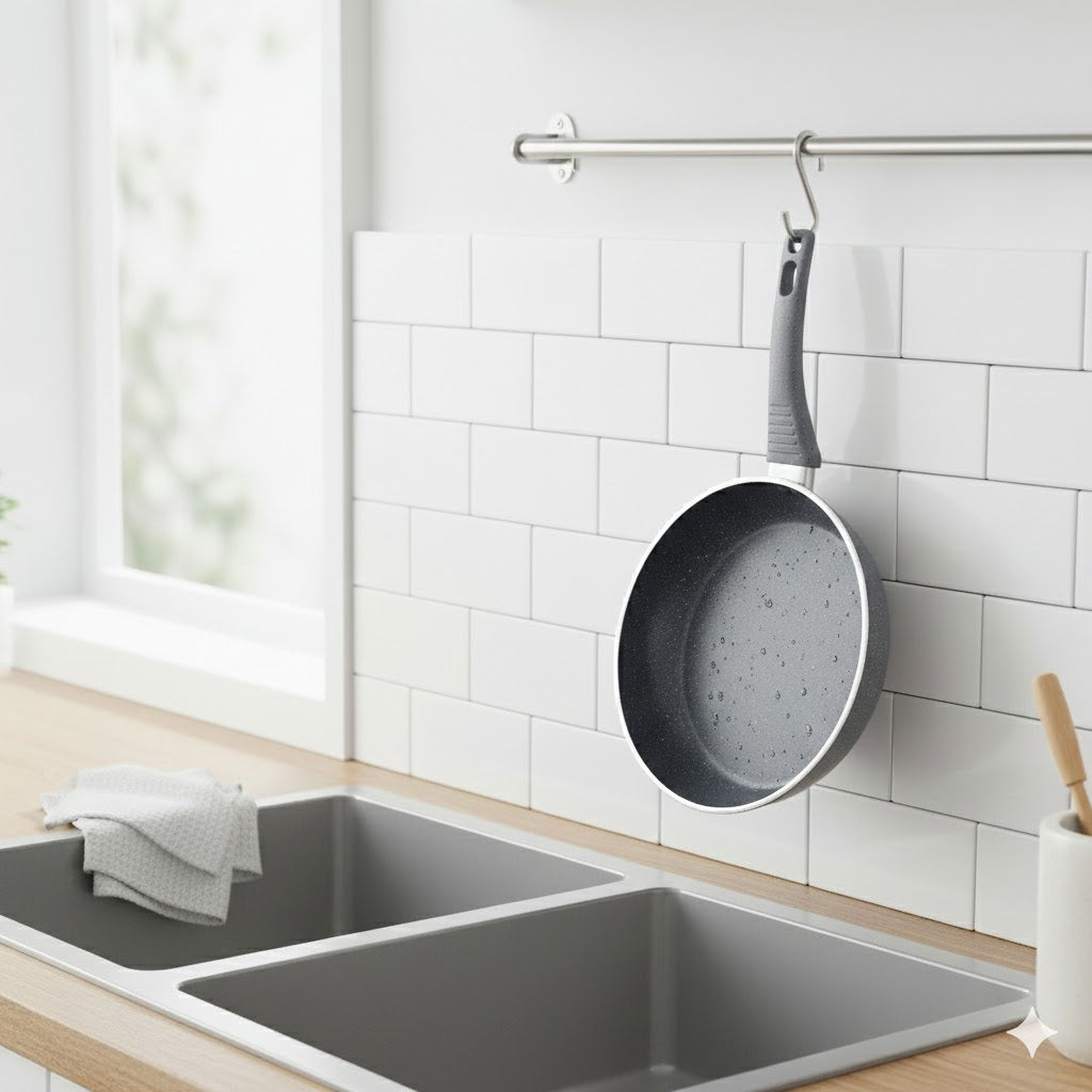 20cm Forged Fry Pan Grey with Induction Bottom
