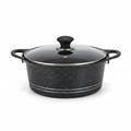 36cm 19L Die Cast Marble Coated Cooking Pot Induction Bottom