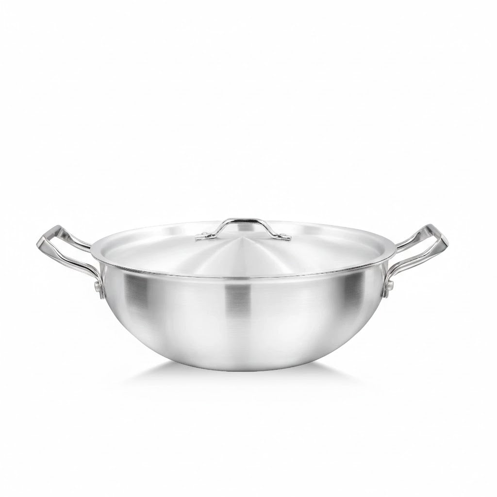 28cm Cooking Wok with Lid