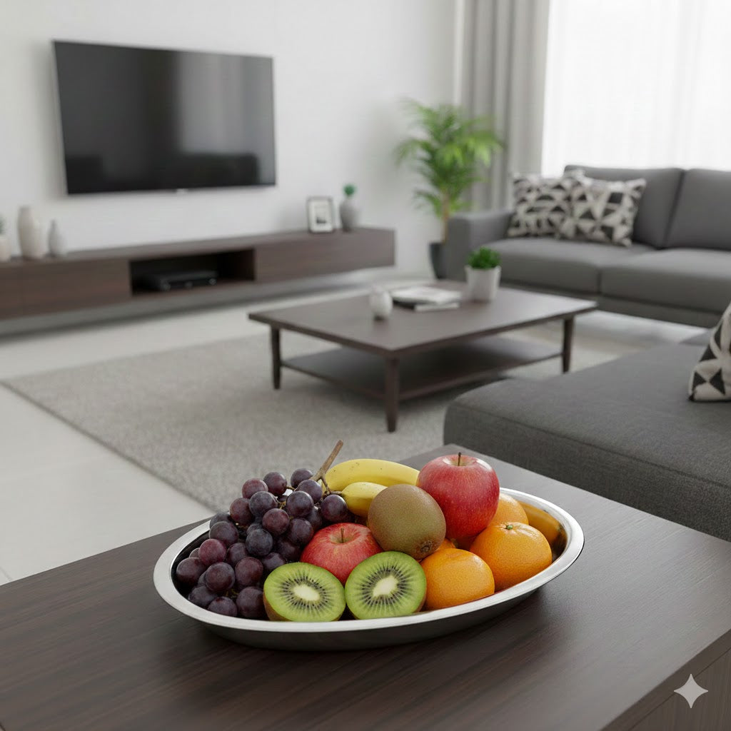 30cm Stainless Steel Oval Bowl