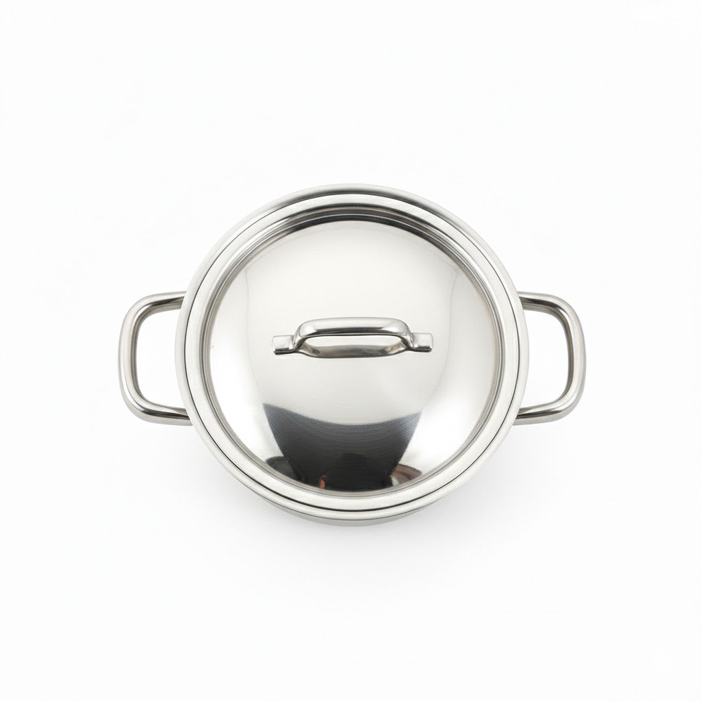 22cm Induction Casserole with Glass Lid for Everyday Cooking
