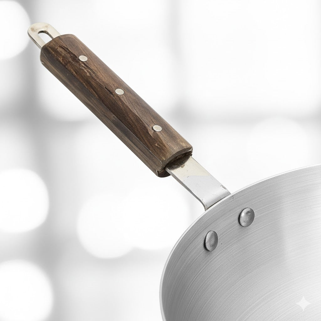 36cm Super Wok with Wooden Handle