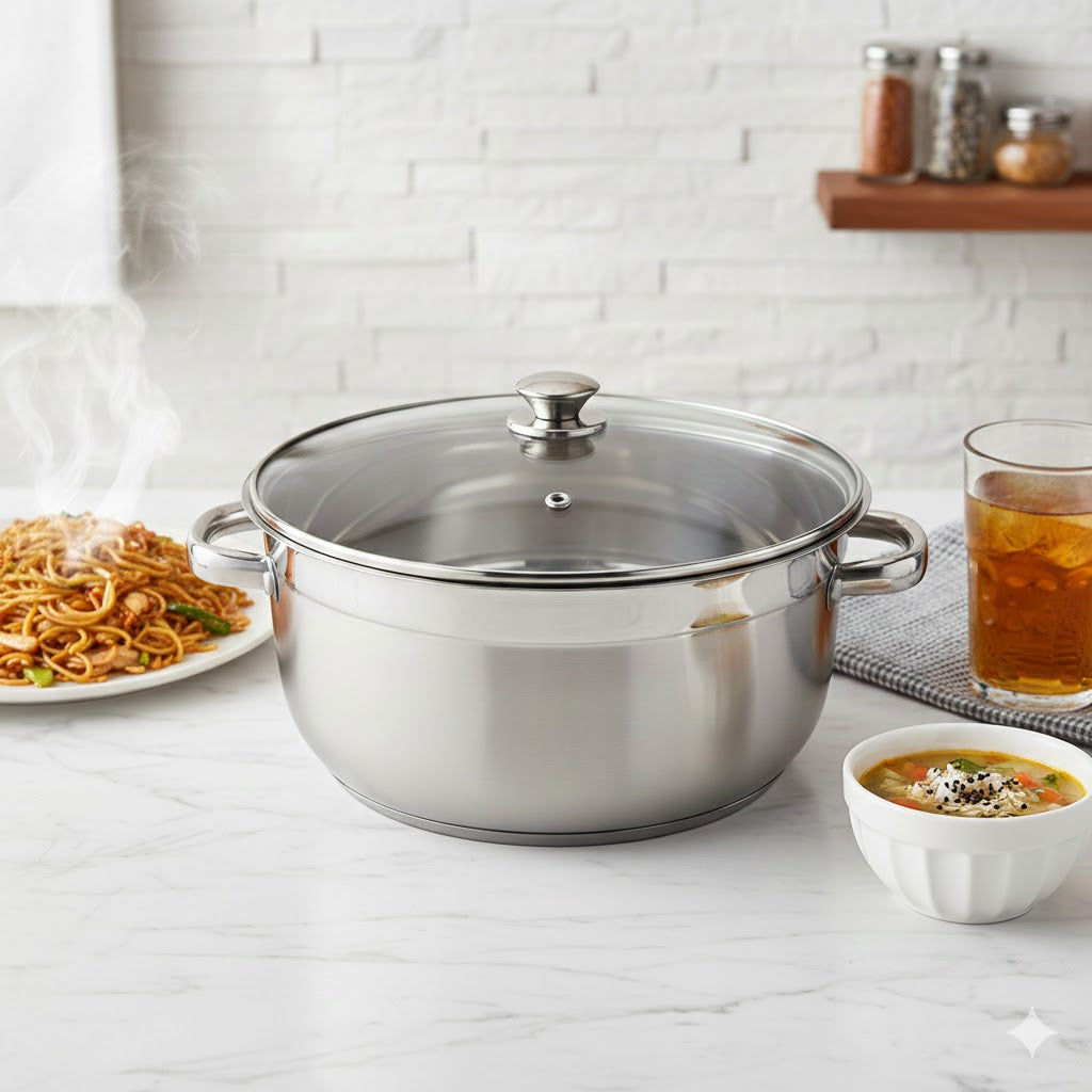 Professional Casserole Induction 28cm / 30cm Glass Lid
