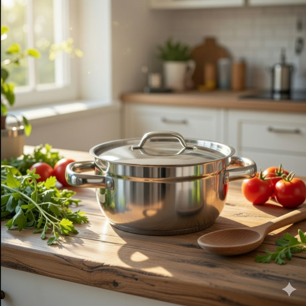 18cm Induction Casserole with Glass Lid for Everyday Cooking