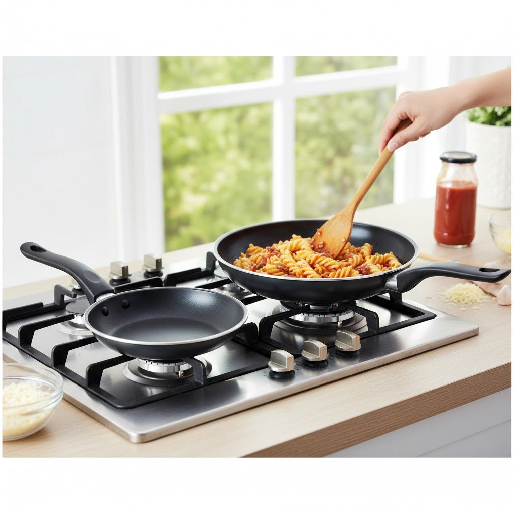 2pc Non Stick Fry Pan Set 8/ 9 Frying
