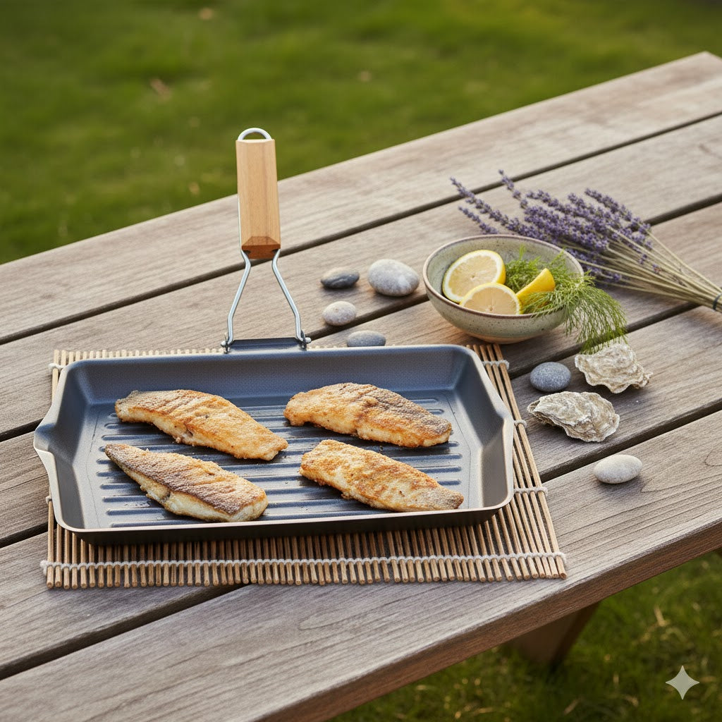 34cm x 22cm Non Stick Grill Pan