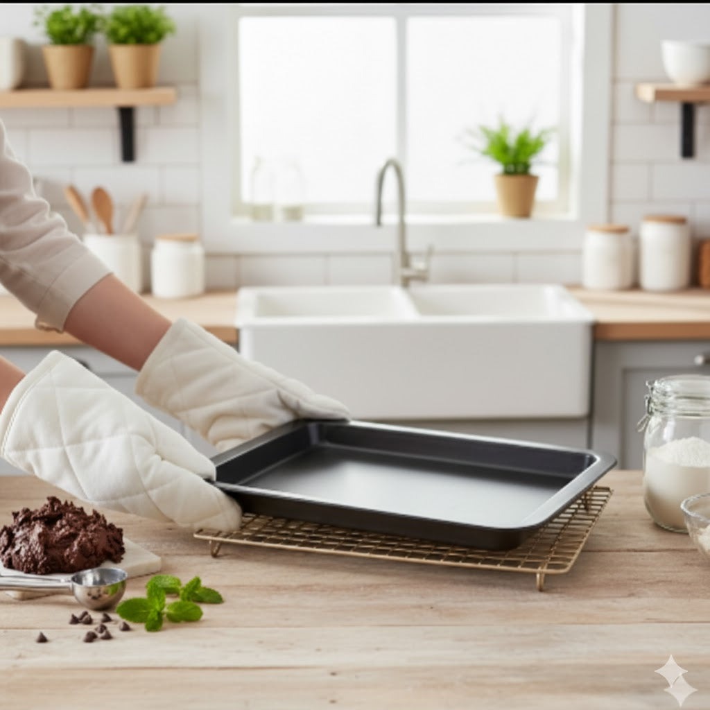 33 x 23 x 2cm Non Stick Oblong Roaster for Easy Baking and Roasting