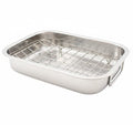 Stainless Steel Roasting Pan 27 x 20cm with Wire Rack