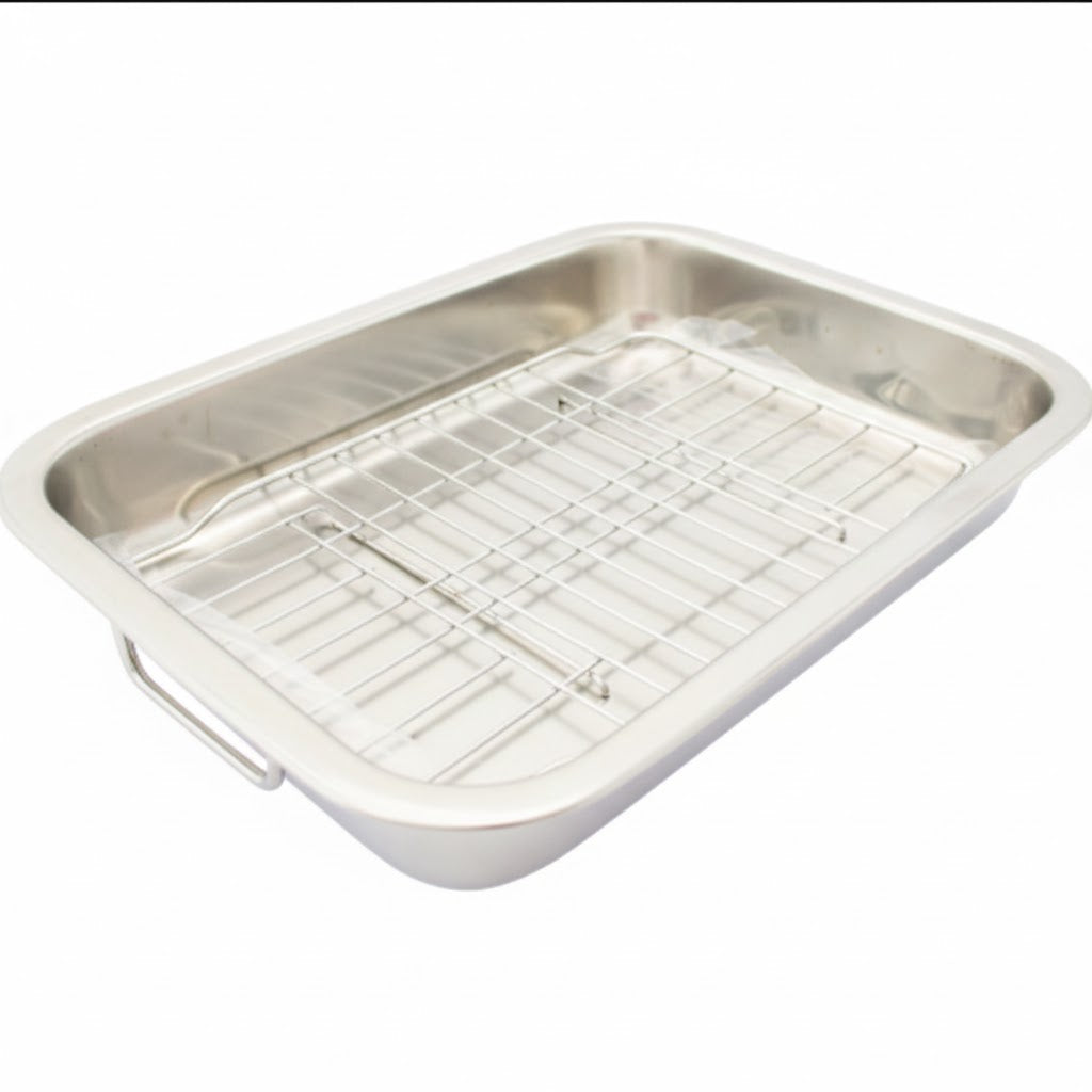 Stainless Steel Baking Tray 30cm – Oven Cooker Grill Pan