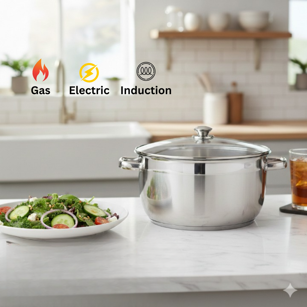 Professional Casserole Induction 28cm / 30cm Glass Lid