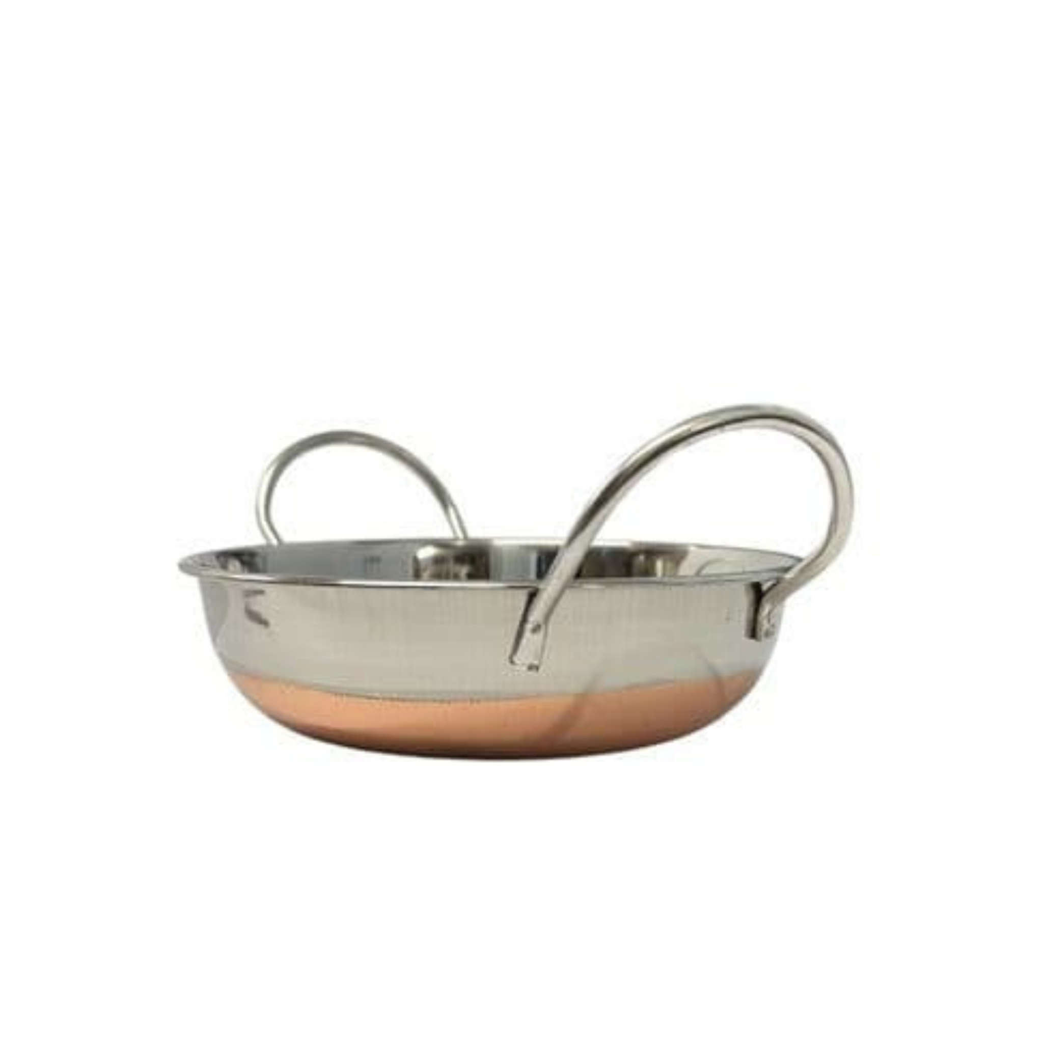 17cm Balti Dish with Copper Base for Even Heat Cooking